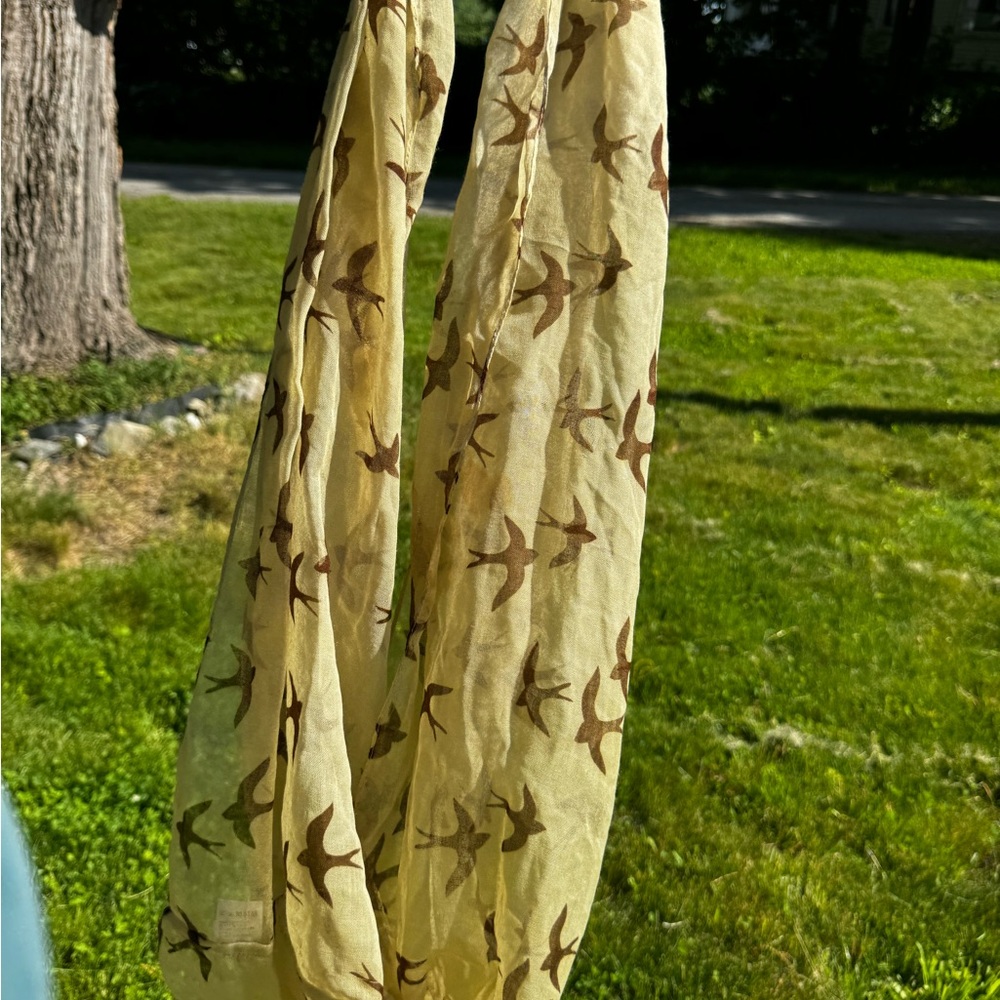 Pale Yellow / Cream Colored infinity Scarf